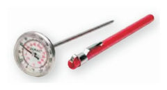 Fisher Scientific Bi-Metallic Dial Thermometer Durac® Fahrenheit / Celsius 25° to 125°F (-5° to +50°C) Stainless Steel Probe Does Not Require Power