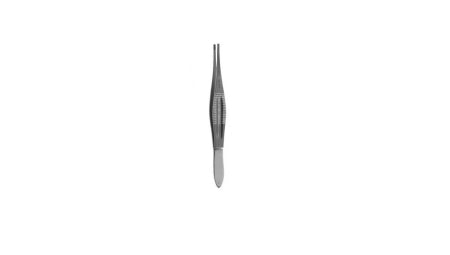 V. Mueller Forceps Snowden-Pencer® Castroviejo-Brown 4-1/2 Inch Length Spring Handle Fine Double Action, Fine Brown Teeth - M-1051539-4490 - Each