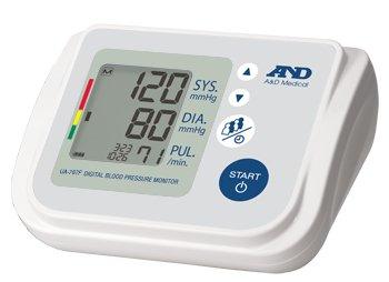 A&D Engineering Digital Blood Pressure Monitoring Unit A & D Medical 1-Tube Desk Model Adult Medium Cuff