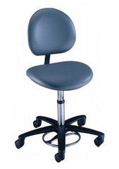 The Brewer Company Surgeon Stool Millennium Series Contoured Backrest Pneumatic Height Adjustment 5 Casters