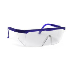 Protective Glasses McKesson Brand Side Shield Clear Tint Blue / Clear Frame Over Ear One Size Fits Most