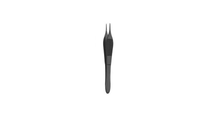 V. Mueller Forceps Snowden-Pencer® Diamond-Points Adson 4-3/4 Inch Length Titanium / Plastic Spring Handle Double Action, Serrated Tip - M-1052570-3804 - Each