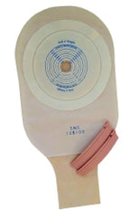 Safe N Simple Ostomy Pouch Safe n' Simple One-Piece System 12 Inch Length Drainable Flat, Trim to Fit