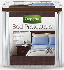 Kimberly Clark Underpad Depend® Bed Protectors 20-2/5 X 36 Inch Disposable Tri-Loc Moderate Absorbency - M-1052688-2836 - Case of 24