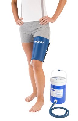Fabrication Enterprises Cold Therapy Wrap AirCast® Cryo/Cuff® Thigh Large / X-Large 20 to 27 Inch Circumference Nylon / Vinyl Reusable