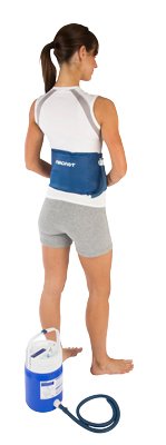 Fabrication Enterprises Cold Therapy Wrap AirCast® Cryo/Cuff® Back / Hip / Rib One Size Fits Most Up to 45 Inch Circumference Nylon / Vinyl Reusable