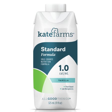Kate Farms Oral Supplement / Tube Feeding Formula Kate Farms® Standard 1.0 Vanilla Flavor Ready to Use 11 oz. Carton