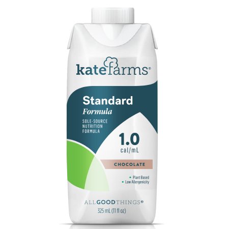 Kate Farms Oral Supplement / Tube Feeding Formula Kate Farms® Standard 1.0 Chocolate Flavor Ready to Use 11 oz. Carton
