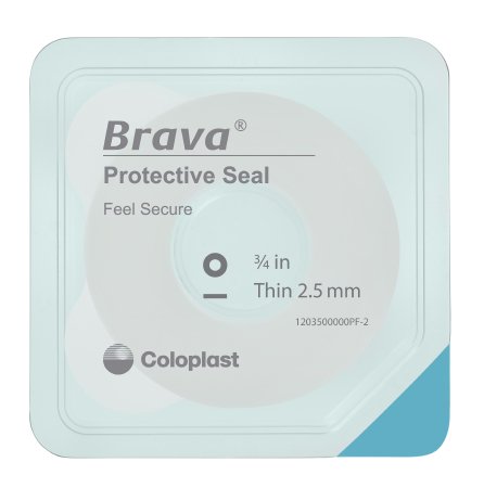 Coloplast Skin Barrier Ring Brava® Thin Mold to Fit, Standard Wear Adhesive without Tape Without Flange Universal System Polymer Less than 1-1/8 Inch Opening 1-1/8 W Inch X 2.5 mm