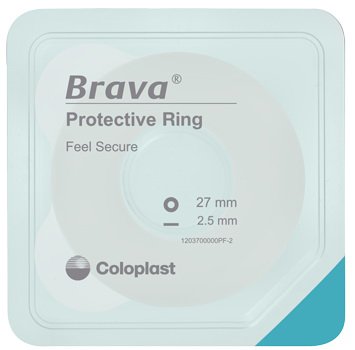 Coloplast Skin Barrier Ring Brava® Thin Mold to Fit, Standard Wear Adhesive without Tape Without Flange Universal System Polymer 1-1/8 to 1-3/8 Inch Opening 1-1/4 W Inch X 2.5 H mm