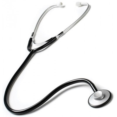 Prestige Medical Classic Stethoscope Black 1-Tube 31.5 Inch Tube Single Head Chestpiece