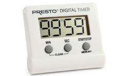 Fabrication Enterprises Electronic Alarm Timer Clip on, Magnetic Back, Freestand Presto™ 100 Minutes LCD Display