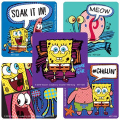 SmileMakers SmileMakers® 100 per Unit SpongeBob Square Pants Sticker 2.5 Inch