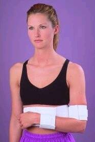 Alimed Shoulder Immobilizer Alimed® Medium Plastic / Vinyl Contact Closure Left or Right Arm