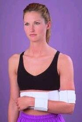 Alimed Shoulder Immobilizer Alimed® Large Plastic / Vinyl Contact Closure Left or Right Arm