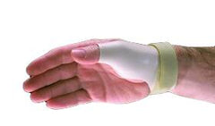 Alimed Thumb Spica European Adult Medium Hook and Loop Strap Closure Right Hand White