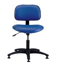 The Brewer Company Industrial Stool Task Series Contoured Backrest 5 Casters Clamshell