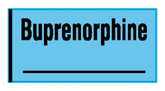 Shamrock Scientific Drug Label Shamrock Anesthesia Label Buprenorphine / _____ Blue 1/2 X 1 Inch - M-1054094-2485 - Roll of 1