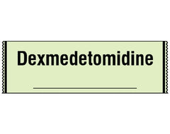 Shamrock Scientific Drug Label Shamrock Anesthesia Label Dexmedetomidine / _____ Lime 1/2 X 1 Inch - M-1054095-4846 - Roll of 1