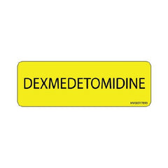 Precision Dynamics Drug Label MedVision® Anesthesia Label Dexmedetomidine Yellow 1 X 2-15/16 Inch - M-1054147-4179 - Roll of 1