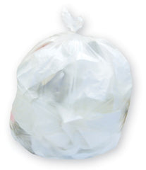 RJ Schinner Co Trash Bag Heritage 55 gal. Natural HDPE 17 Mic. 36 X 60 Inch Star Seal Bottom Flat Pack - M-1055141-4757 - CT/200