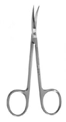 V. Mueller Iris Scissors Snowden-Pencer™ 4-1/2 Inch Length Surgical Grade Stainless Steel NonSterile Finger Ring Handle Curved Sharp Tip / Sharp Tip - M-1055237-3980 - Each