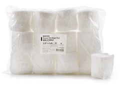 Fluff Bandage Roll McKesson Gauze 6-Ply 2-1/2 Inch X 3 Yard Roll Shape NonSterile