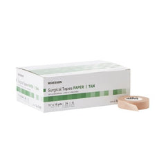 Medical Tape McKesson Paper 1/2 Inch X 10 Yard Tan NonSterile