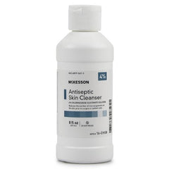 Antiseptic Skin Cleanser McKesson 8 oz. Flip-Top Bottle 4% Strength CHG (Chlorhexidine Gluconate) / Isopropyl Alcohol NonSterile