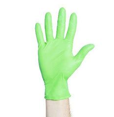 O&M Halyard Inc Exam Glove Flexaprene* Green Small NonSterile Chloroprene Standard Cuff Length Textured Fingertips Green Not Chemo Approved - M-1055852-4101 - Case of 2000