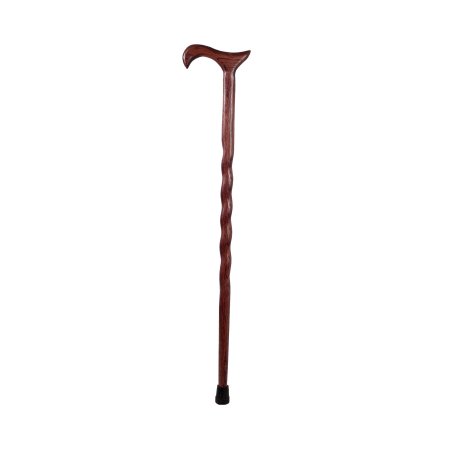Mabis Healthcare T-Handle Cane Brazos™ Wood 34 Inch Height Red