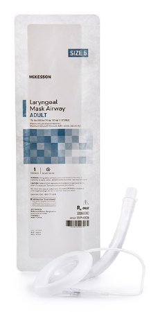 McKesson Laryngeal Mask Adult User Size 5 Clear PVC Sterile Disposable