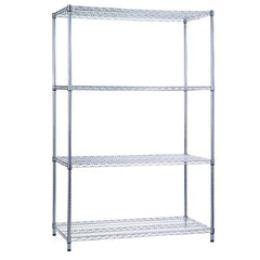 R & B Wire Products Wire Shelving Unit 4 Shelves Adjustable 18 X 60 X 62 Inch