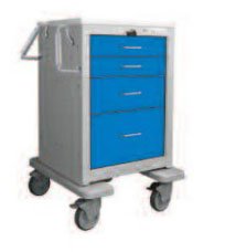 Waterloo Industries Emergency Cart 23 X 24.5 X 36 Inch Blue, Gray 16.25 X 16.5 Inch