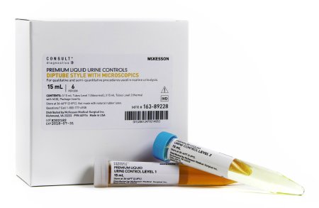 Urine Chemistry Urinalysis Control McKesson Consult™ Microscopic Testing Positive Level / Negative Level 3 Level 1 (Abnormal) 15 mL Tubes, 3 Level 2 (Normal with hCG) 15 mL Tubes