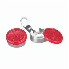 Fisher Scientific Seal Wheaton™ Red, 20 mm Thread, Aluminum Flip Cap Tear-off Closure