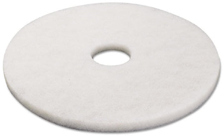 Lagasse Hard Floor Polishing Pad Boardwalk® 17 Inch White Polyester - M-1057924-4095 - Pack of 5