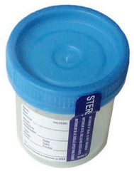 Azer Scientific Specimen Container DuoClick™ 53 mm Opening Polypropylene 90 mL (3 oz.) Screw Cap Patient Information Sterile