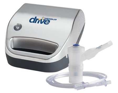 Drive Medical Drive™ Medquip Compressor Nebulizer System Small Volume 5 mL Medication Cup Universal Mouthpiece Delivery