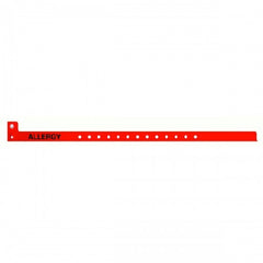 Precision Dynamics Identification Wristband Conf-ID-ent™ Alert Band Permanent Snap Allergy - M-1058210-1130 - Case of 500