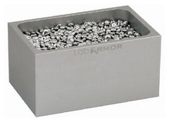 Fisher Scientific Single and Double Bead Block Lab Armor® 3 X 3.75 Inch, 0.5 Liter, Silver, 2.5 X 3.25 Inch Tube, -112 to 572°F Temperature Range For Standard Commercially Available Dry Bath