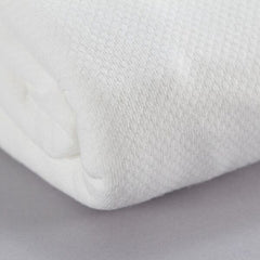 Standard Textile Bed Sheet Fitted 36 X 81 Inch White Cotton 55% / Polyester 45% Reusable