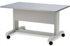 Market Lab Inc Instrument Table 26-1/2 X 36 X 72 Inch Laminated Particleboard, Powder-coated Steel Laminate Top 600 lbs. Weight Capacity
