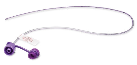 Cardinal Pediatric Nasogastric Feeding Tube Purple Argyle™ Indwell™ 3.5 Fr. 12 Inch Tube Polyurethane Sterile