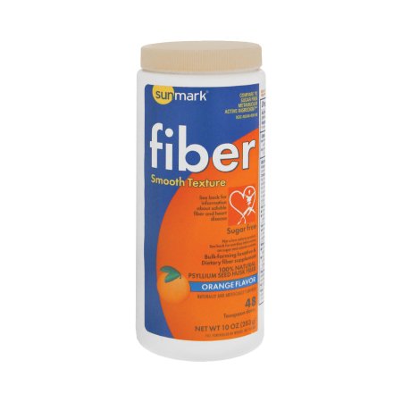 Fiber Supplement sunmark® Orange Flavor Powder 10 oz. Psyllium Husk