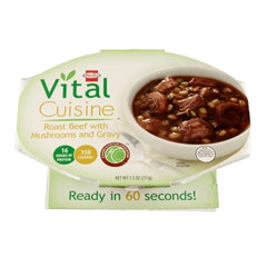 Hormel Food Sales Oral Supplement Vital Cuisine™ Roast Beef with Mushrooms and Gravy Flavor Ready to Use 7.5 oz. Bowl