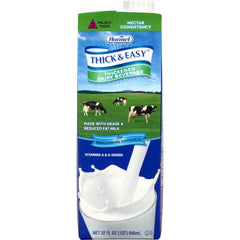 Hormel Food Sales Thickened Beverage Thick & Easy® Dairy 32 oz. Carton Milk Flavor Ready to Use Nectar Consistency