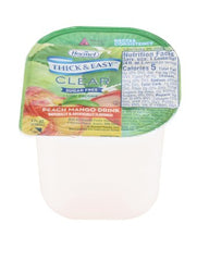 Hormel Food Sales Thickened Beverage Thick & Easy® Sugar Free 4 oz. Portion Cup Peach Mango Flavor Ready to Use Nectar Consistency