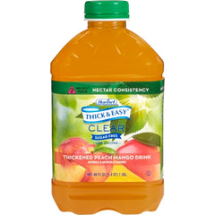 Hormel Food Sales Thickened Beverage Thick & Easy® Sugar Free 46 oz. Bottle Peach Mango Flavor Ready to Use Nectar Consistency