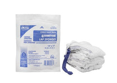 Dukal Surgical Laparotomy Sponge X-Ray Detectable Cotton 12 X 12 Inch 5 Count Pack NonSterile